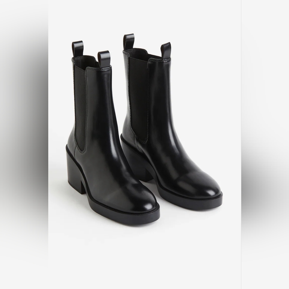 H&M Black Heeled Boots